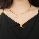 Crystal Crescent Choker