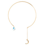 Crystal Crescent Choker