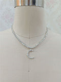 Sparkling Layered Initial Necklace