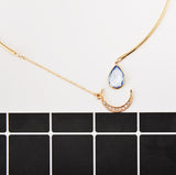 Crystal Crescent Choker