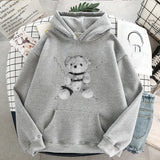 Men’s Gothic Bear Hoodie – Streetwear Hoodie with Chains Graphic