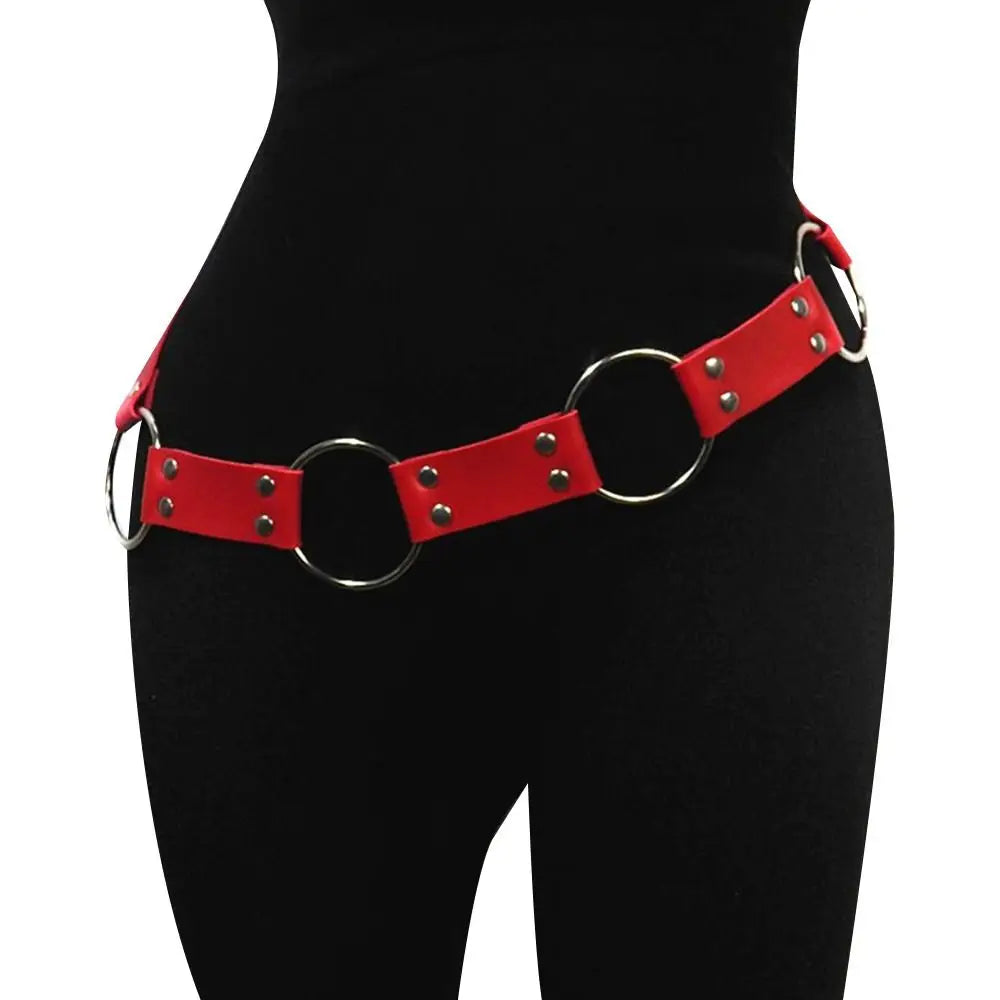 Multi color Gothic Punk Waist Belt