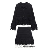 Victoria Set - European Knitted Coat and Skirt Set