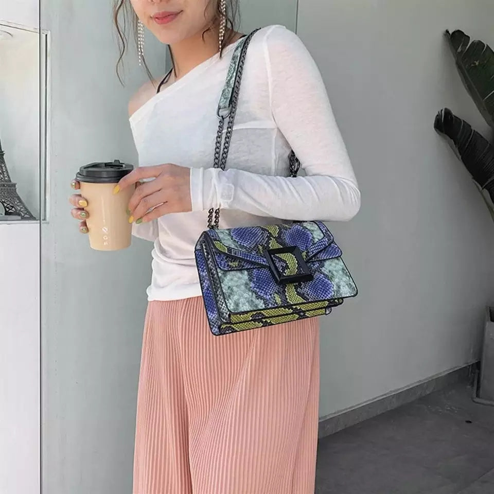 Rockin Faux Snake Skin Bag
