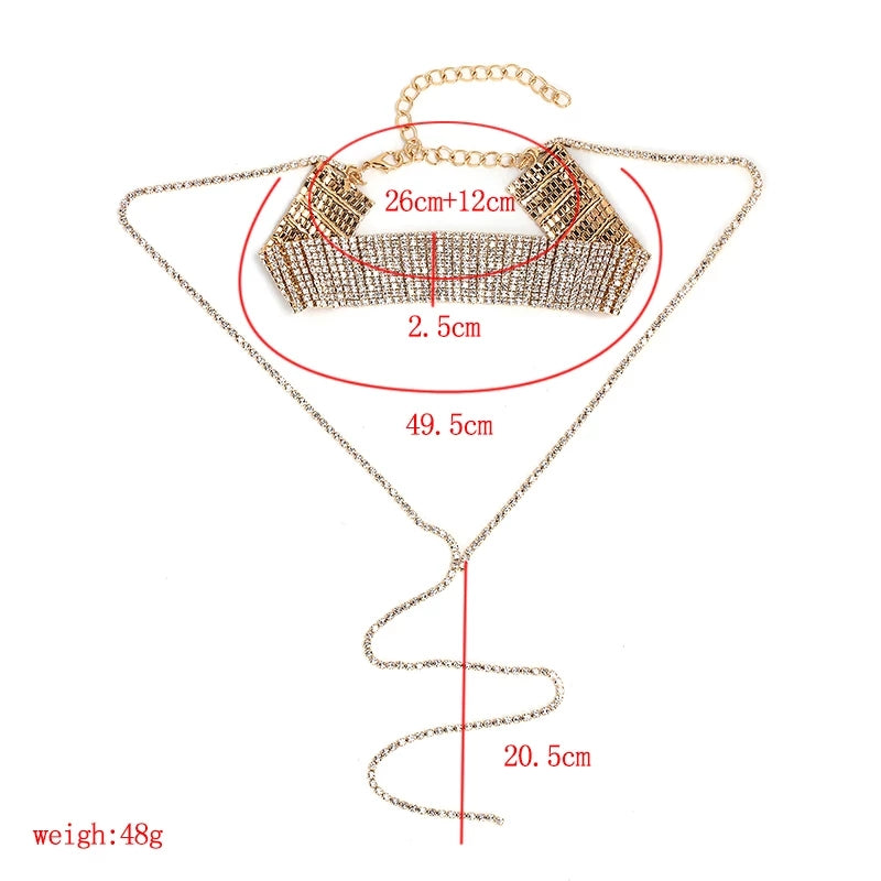 Lisa Diamond Choker Chain