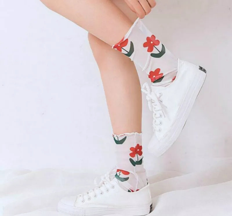 Gartenblumen Socken