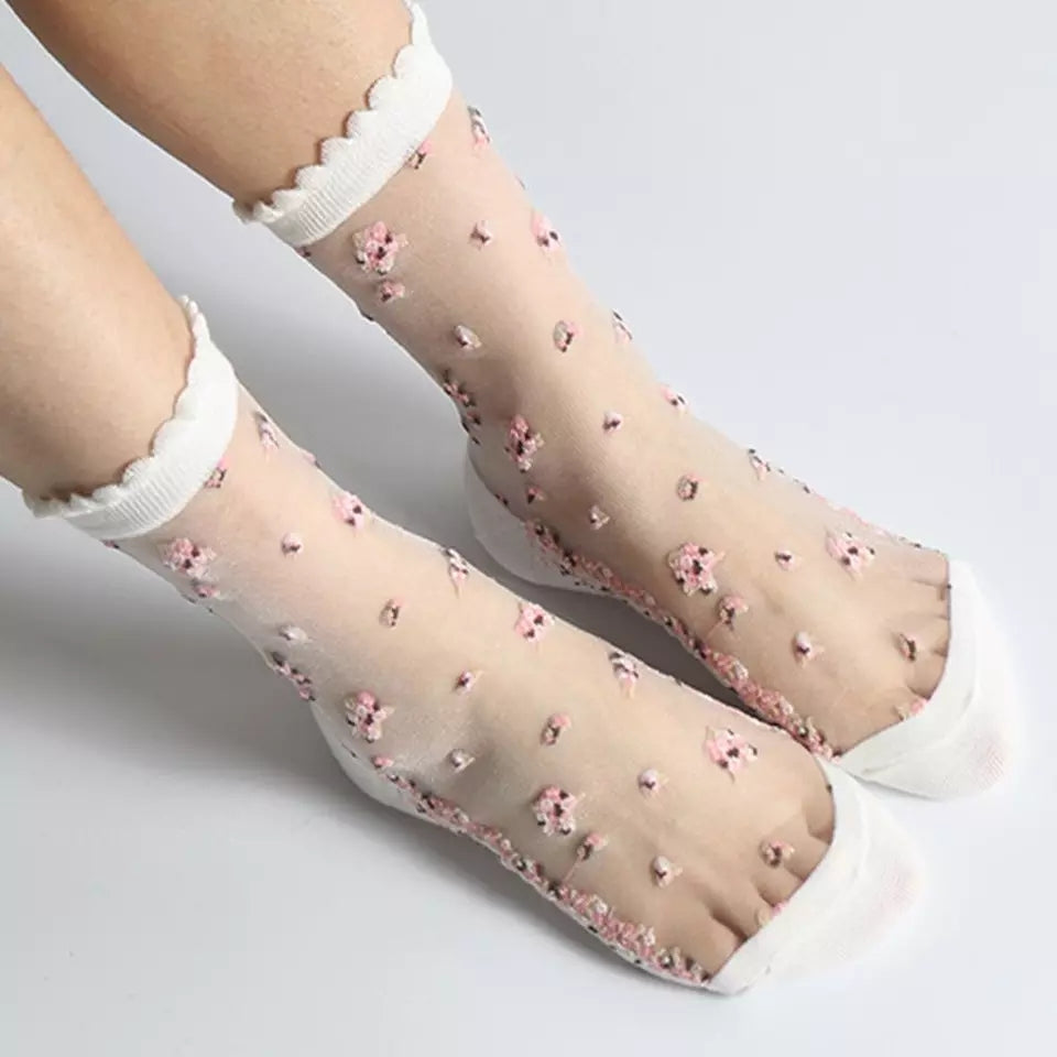 Soft Flowers Socks