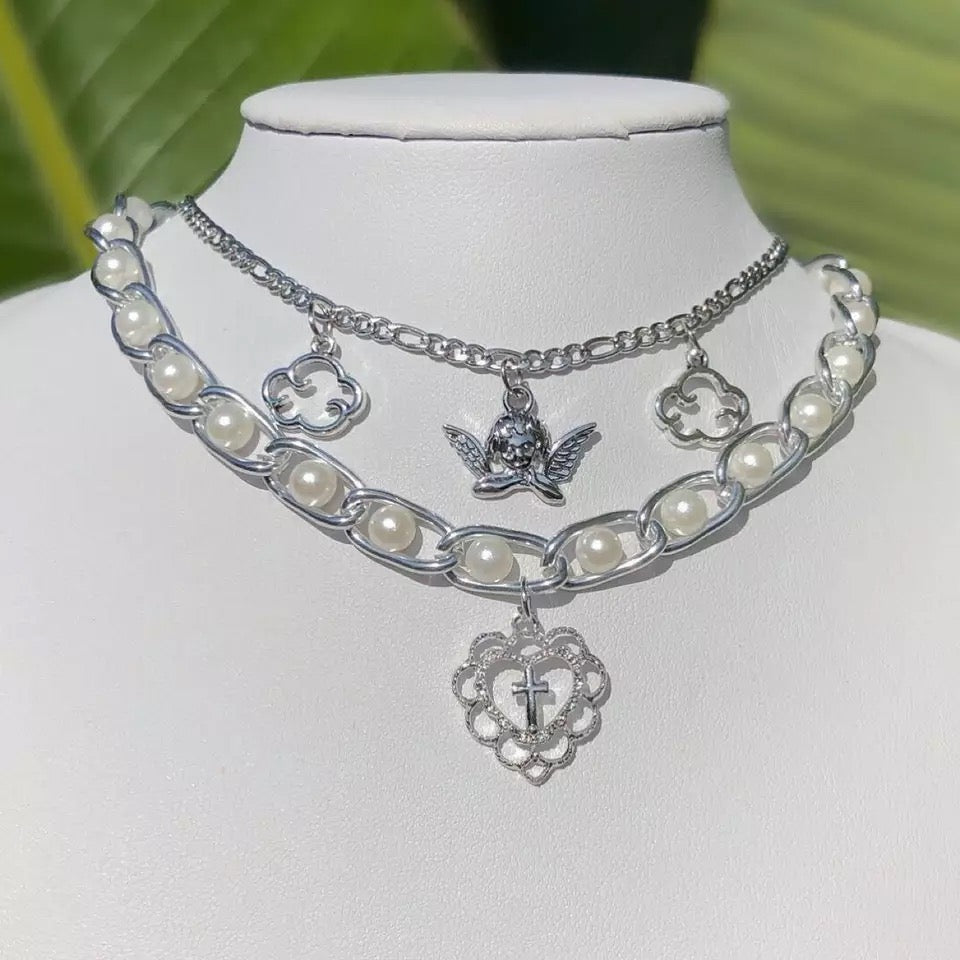Angel Baby Necklace set