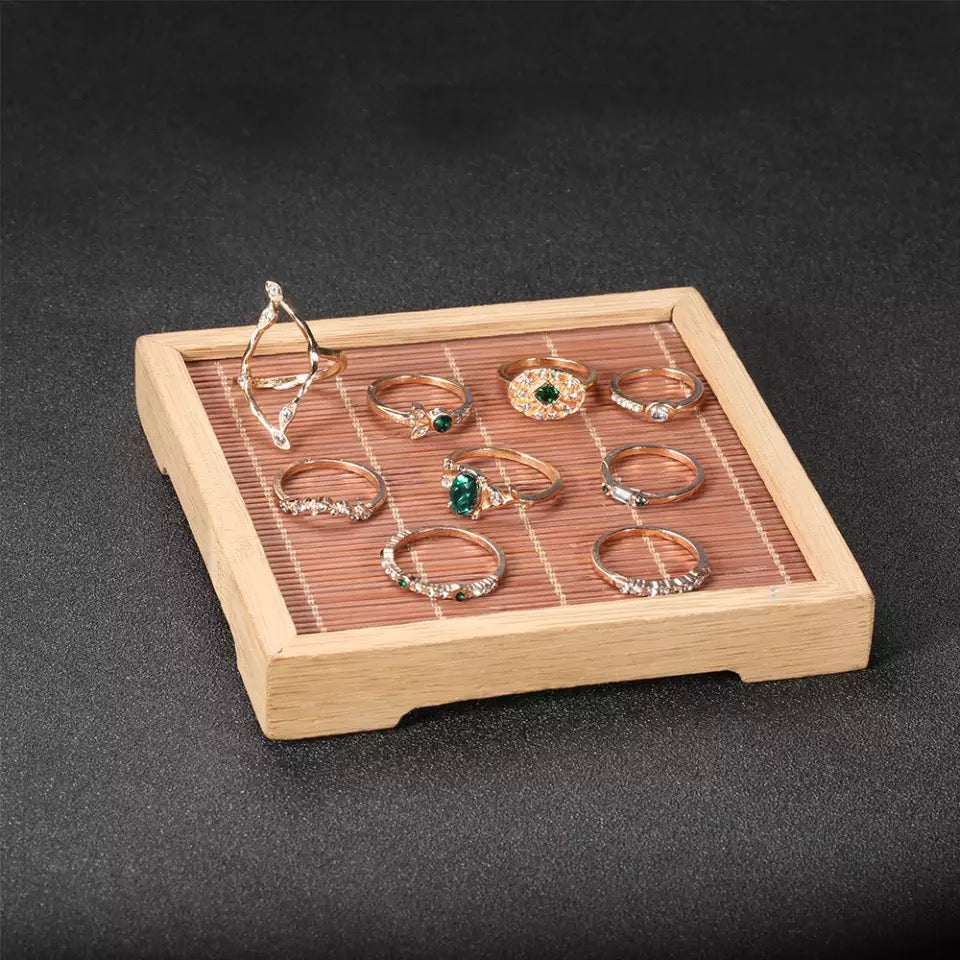 Green Emerald ring set