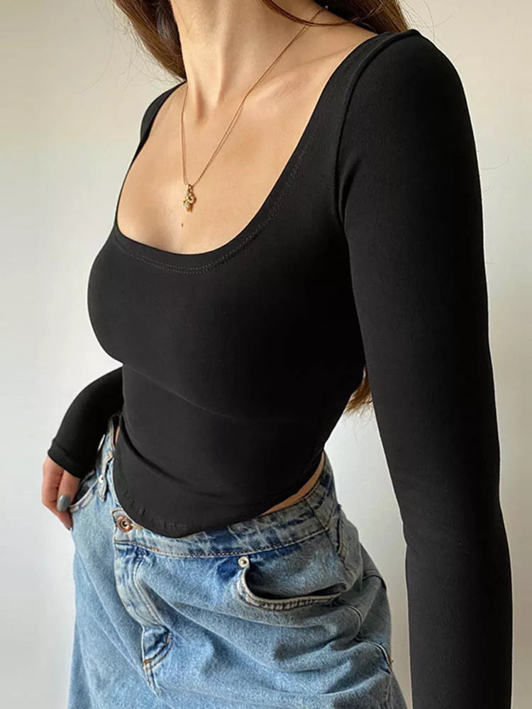 Klassisches Langarmshirt