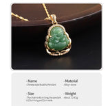 Green Jade Buddha Necklace