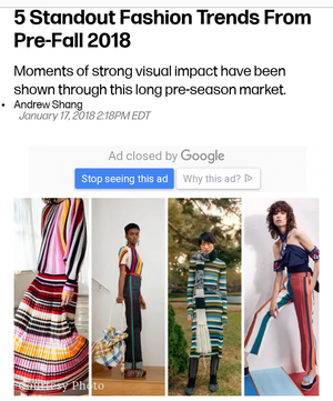 Stripes are In! Fall 2018