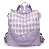 Klassischer karierter Rucksack