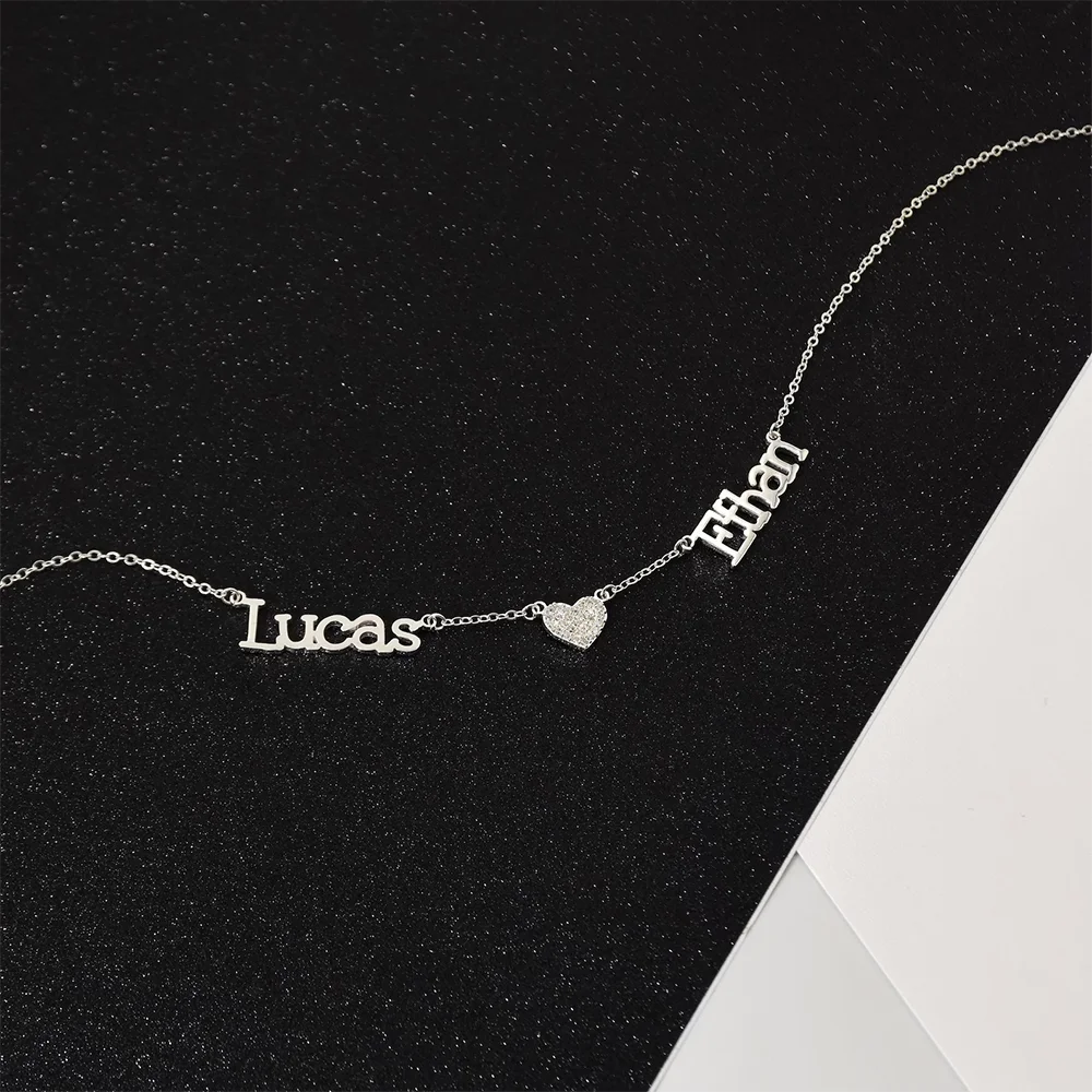 MOTHERS - Personalized Double Name Necklace