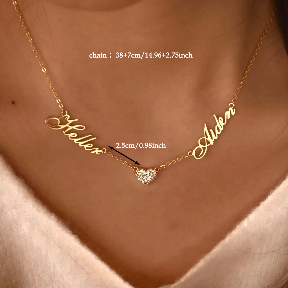 MOTHERS - Personalized Double Name Necklace