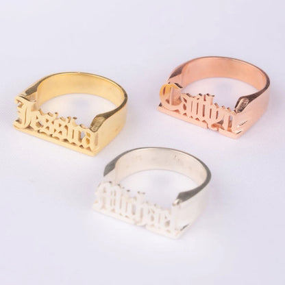 ROXY - Personalized Name Ring - Custom Jewelry