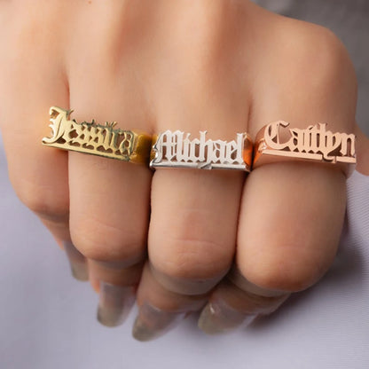 ROXY - Personalized Name Ring - Custom Jewelry