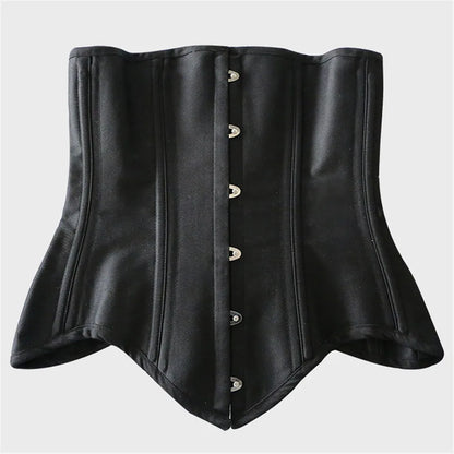 Women Underbust Corset Top Steel Bones Slimming Gothic Bustier Tops Waist Trainer Cincher Belts Black Outfits Steampunk Corset