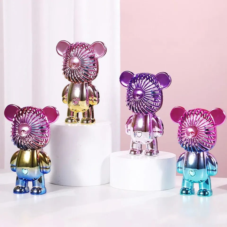 Colorful Bear Personal Fan