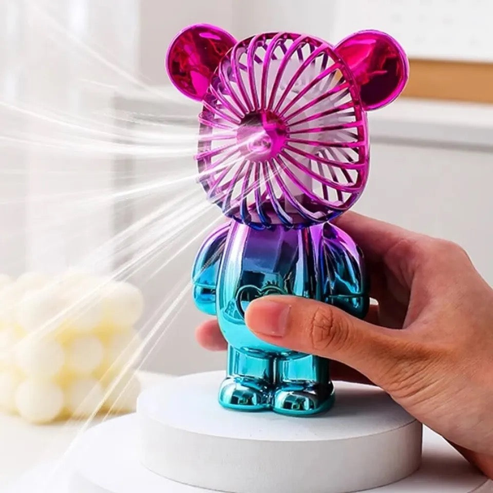 Colorful Bear Personal Fan