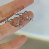 Heart and Arrow Earrings