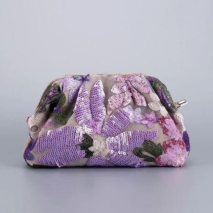 Floral Sequin Bag