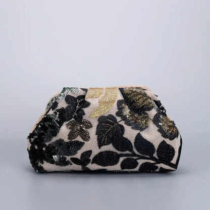 Floral Sequin Bag