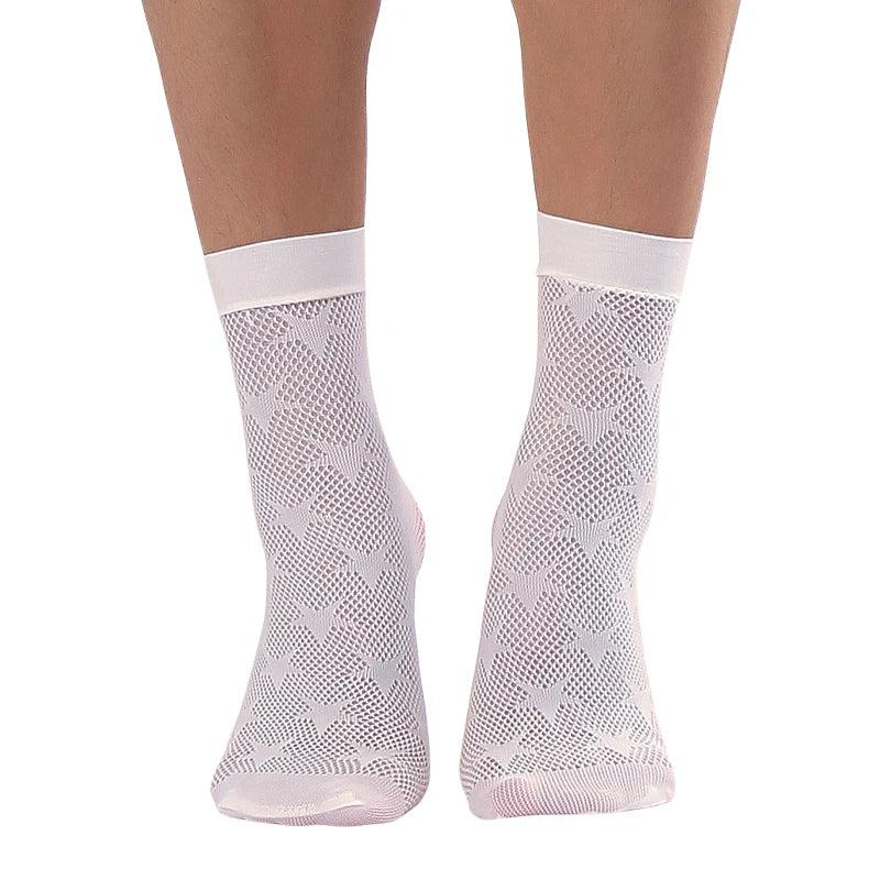 Women Retro Gothic Summer Lace Top Floral Fishnet Ankle Socks Lady Black Nylon Short Lace Stockings 23 Models Shoe Size 5-10