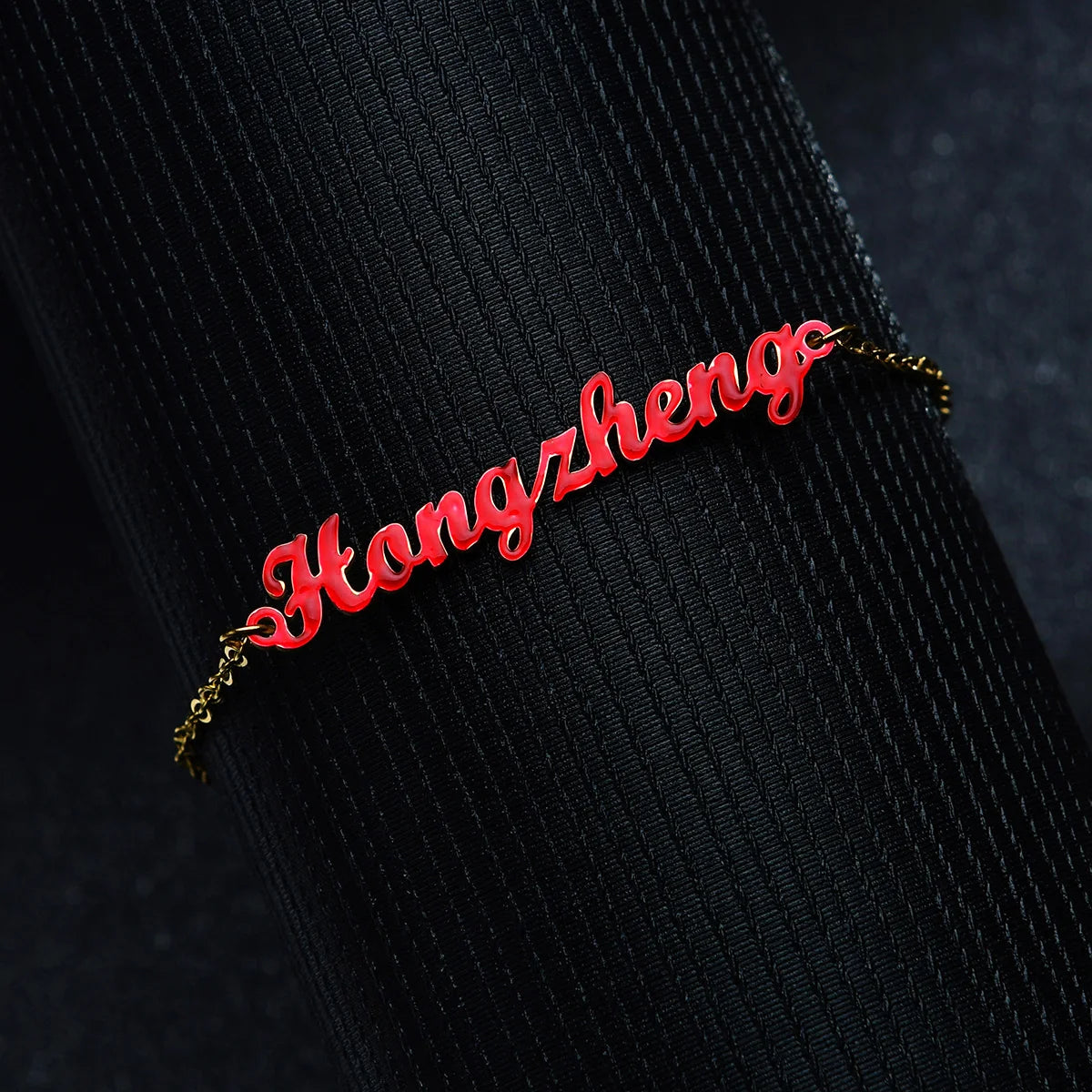 Atoztide Custom Name Jewelry Set Dripping Oil Necklace Bracelet Earring Personalized Stainless Steel for Women Birthday Gifts