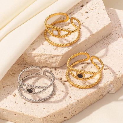 1/3pcs Youthway Vintage Evil Eye Rings For Women Aesthetic 18K Gold Plated Jewelry