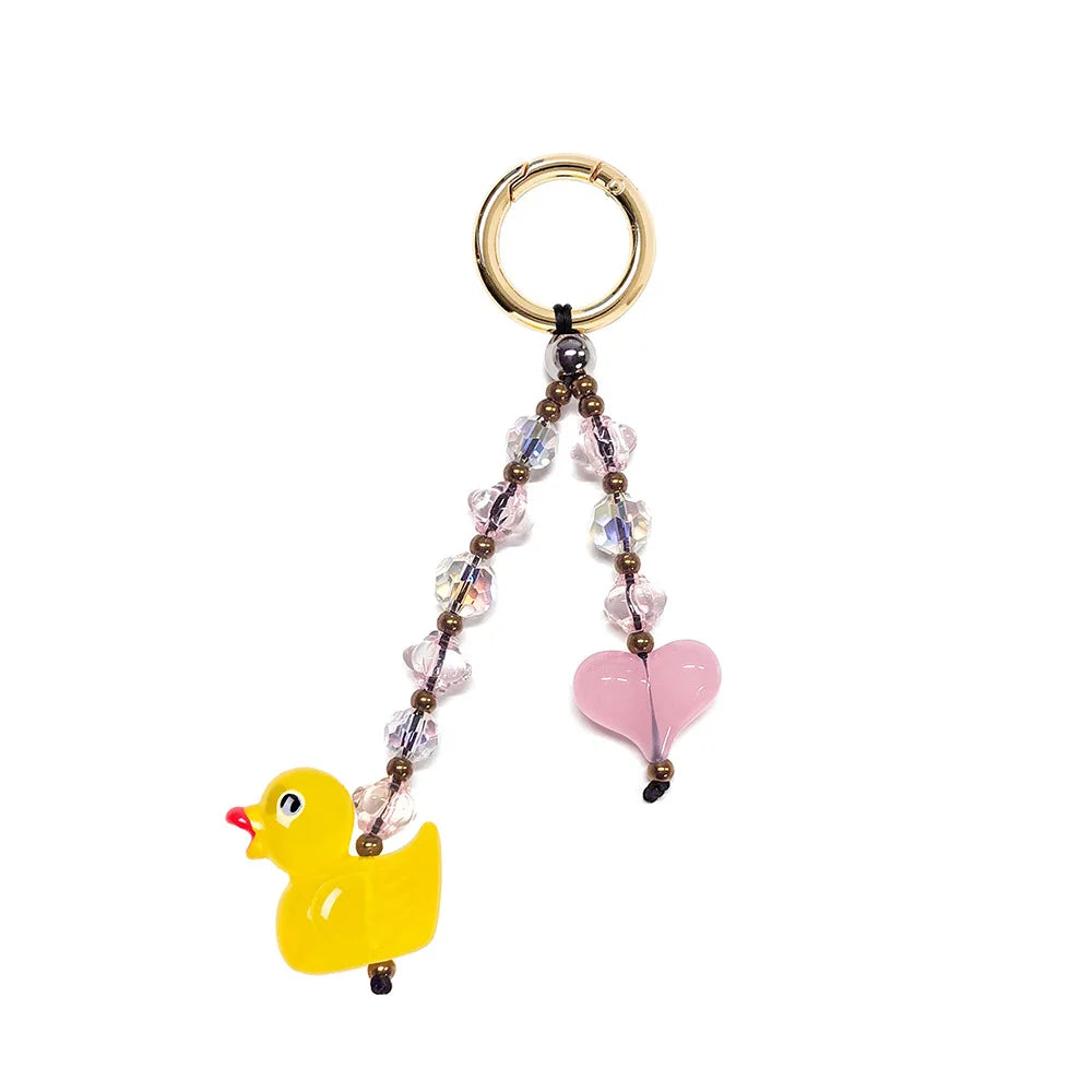 Y2K Hearts Keychain - Bag Charm