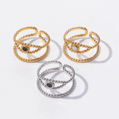 1/3pcs Youthway Vintage Evil Eye Rings For Women Aesthetic 18K Gold Plated Jewelry