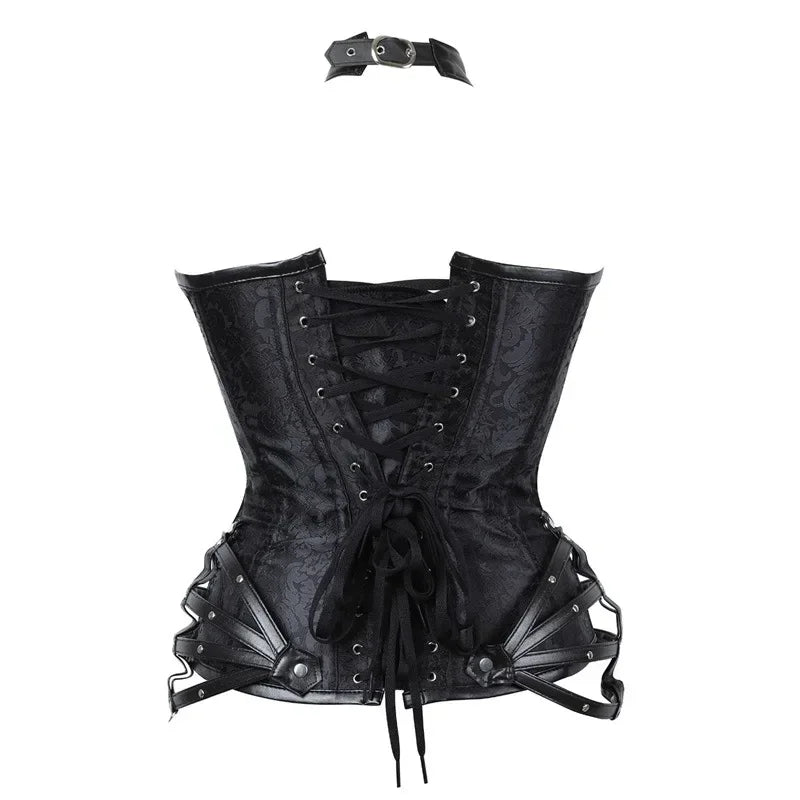 Steampunk Corset Top Women Gothic Punk Overbust Corsets and Bustiers Medieval Retro Corselet Halloween Pirate  Cosplay Costume