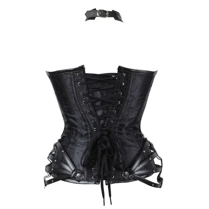 Steampunk Corset Top Women Gothic Punk Overbust Corsets and Bustiers Medieval Retro Corselet Halloween Pirate  Cosplay Costume