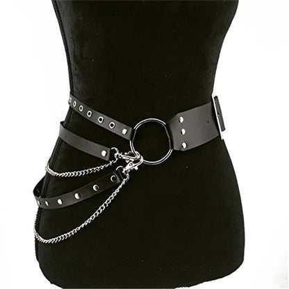 Fashion Women Gothic Punk Waist Belt Chain