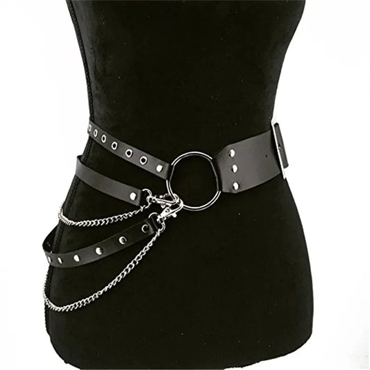 Fashion Women Gothic Punk Waist Belt Chain