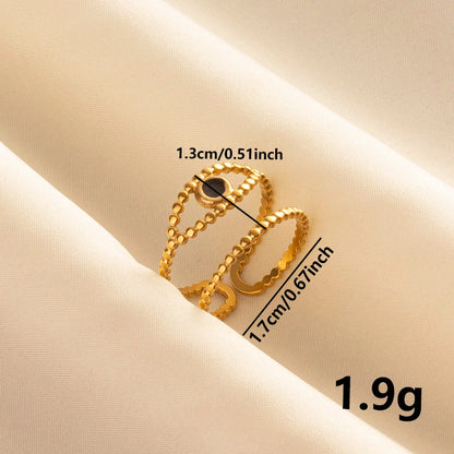 1/3pcs Youthway Vintage Evil Eye Rings For Women Aesthetic 18K Gold Plated Jewelry