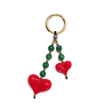 Y2K Hearts Keychain - Bag Charm