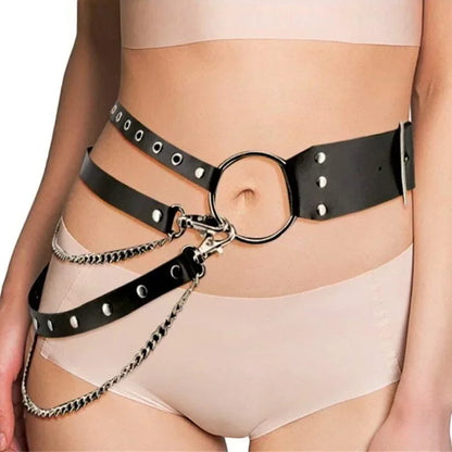 Fashion Women Gothic Punk Waist Belt Chain