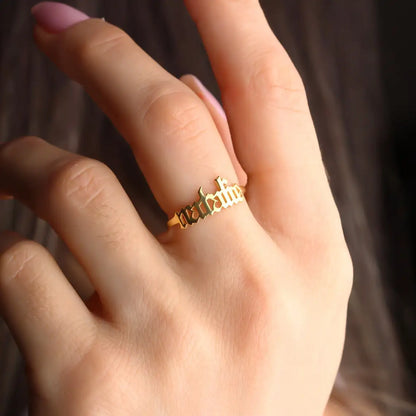 EMMA - Custom Name Ring - Personalized Ring