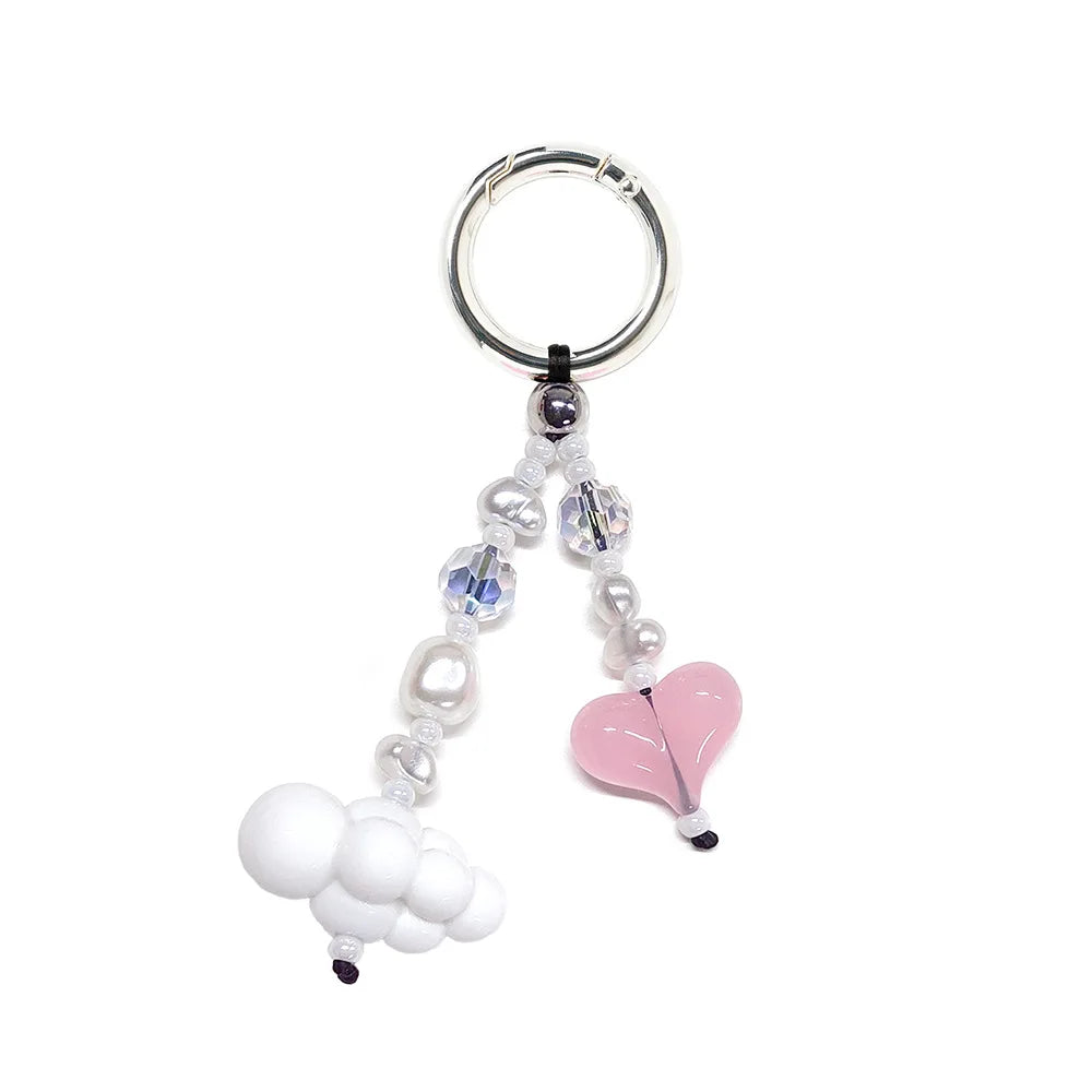 Y2K Hearts Keychain - Bag Charm