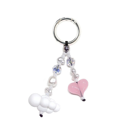Y2K Hearts Keychain - Bag Charm