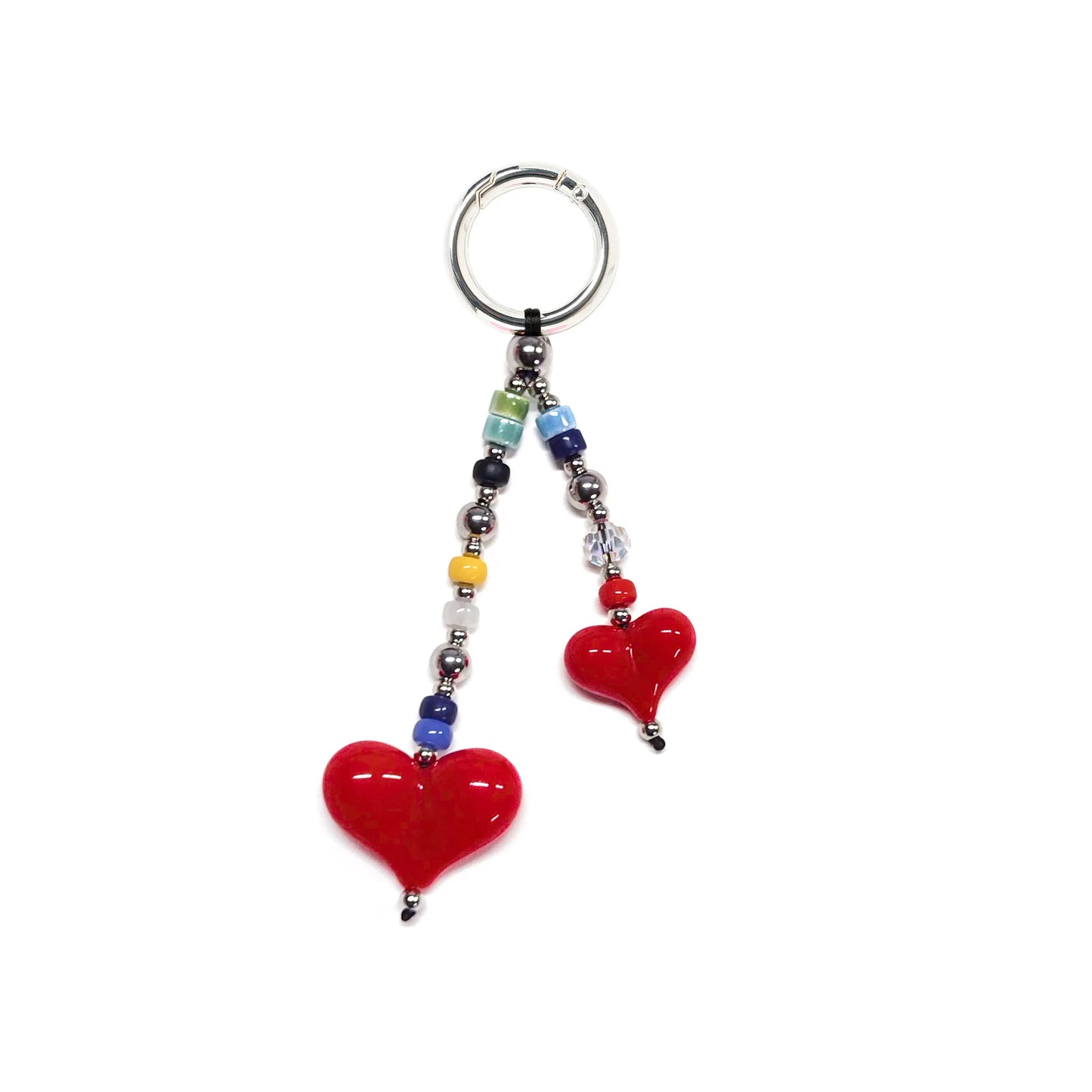 Y2K Hearts Keychain - Bag Charm