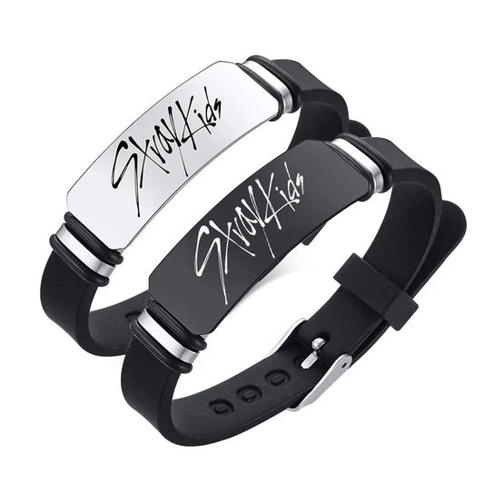 HOT SKZOO Fashion Trend Silicone Bracelet Stray Kids Bang Chan Felix Personalized Men's and Women's Jewelry Versatile Bracelet