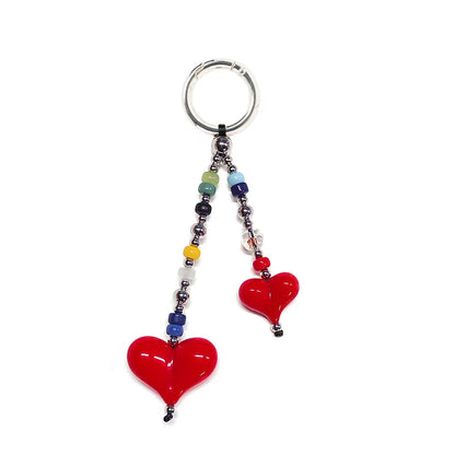 Y2K Hearts Keychain - Bag Charm
