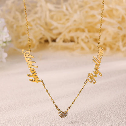 MOTHERS - Personalized Double Name Necklace