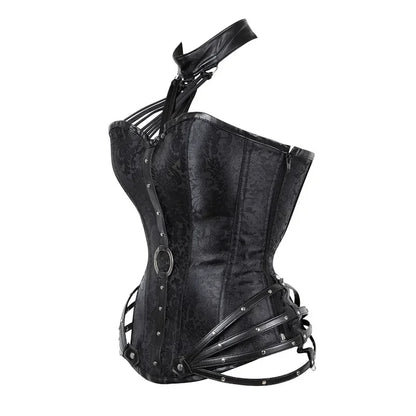 Steampunk Corset Top Women Gothic Punk Overbust Corsets and Bustiers Medieval Retro Corselet Halloween Pirate  Cosplay Costume