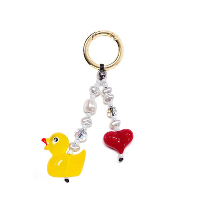 Y2K Hearts Keychain - Bag Charm