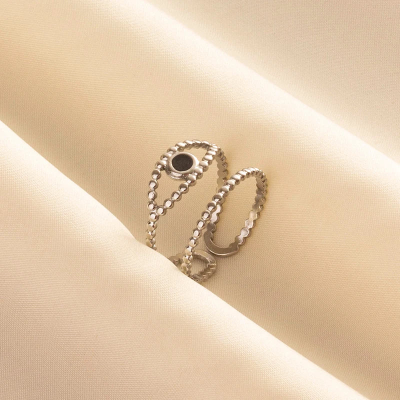1/3pcs Youthway Vintage Evil Eye Rings For Women Aesthetic 18K Gold Plated Jewelry
