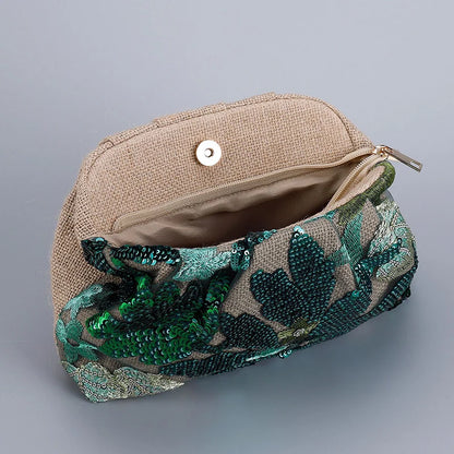 Floral Sequin Bag